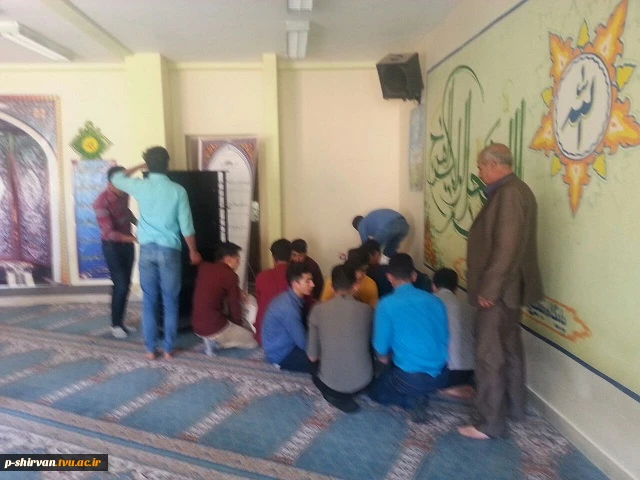 غبار روبی نماز خانه آموزشکده فنی شیروان در آستانه ماه مبارک رمضان 2